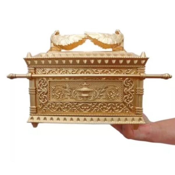 Arca Da Aliança Cristã Grande Dourada 30cm - Imagem 2