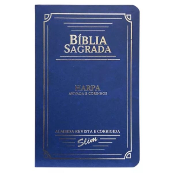 Bíblia Slim Semiflexivel | Azul