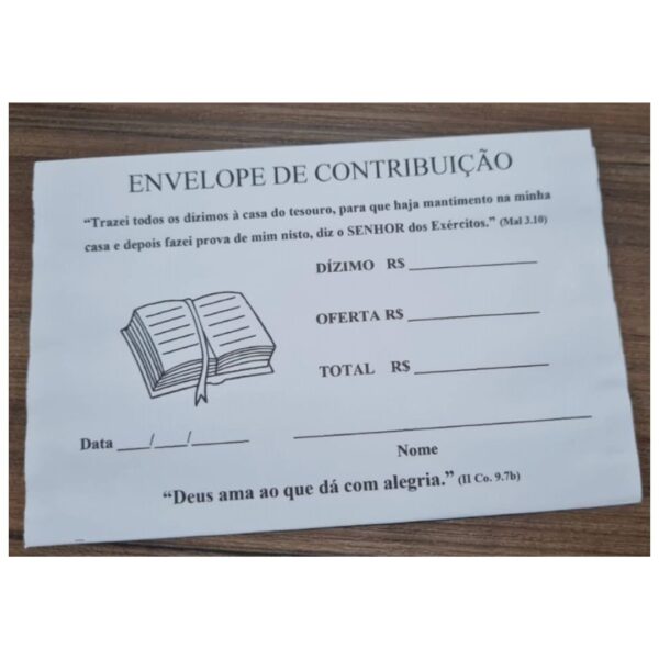Envelope de oferta branco - 100 UN - Imagem 3
