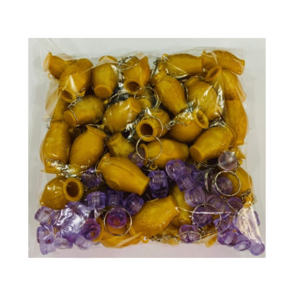 Kit Chaveiro Botija Para óleo de Unção Óleo - Cor Dourada (48 peças) - Imagem 3