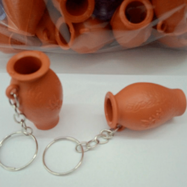 Kit Chaveiro botija azeite para óleo ungido c/ 48 unidades marrom - Imagem 5